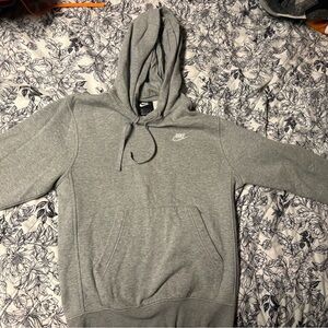 Nike Womens  Gray Hoodie Sweater